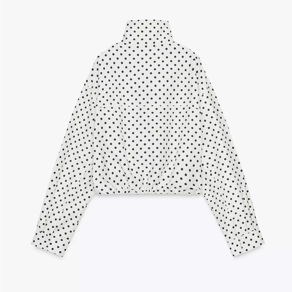 NWT Zara Polka Dot Bomber Jacket - Picture 4 of 5
